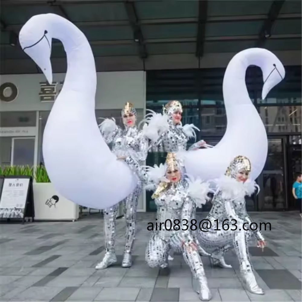 Wearable Inflatable Swan Costu - Decor Lighting The Parade 评论和价格