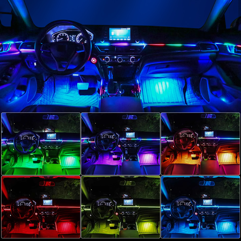 Universal Led Car Ambient Ligh - Lighting Bolt Decor 评论和价格